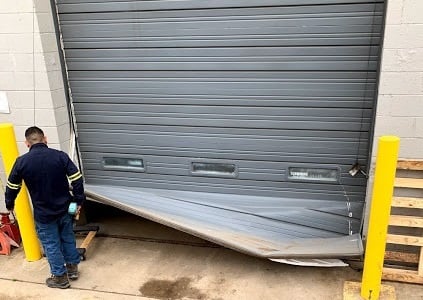 Commercial Roll-Up Door Fail Because of Lack of Preventive Maintenance NJ NYC