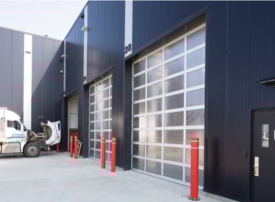 OHD Aluminum Glass Overhead Doors NYC NJ Aluminum-521-Polycarbonate-glazing