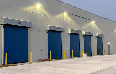 RD fabric-doors-on-exterior-of-warehouse