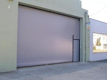 Rollup Door with Pass Through Door. Man Door in ColoradoSprings - Commercial Doors NYC NJ