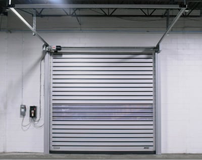 Rytec Spiral LP Low profile, low headroom, high performance door NYC NJ