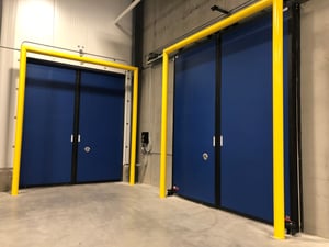 Rytec Turbo-Slide blue double 2 doors