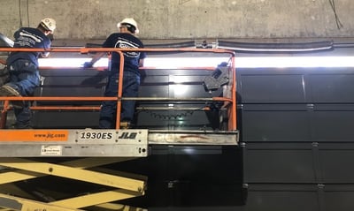 Technicians Repairing a Commercial Door in New Jersey