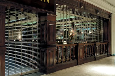 Upward Coiling Security Grilles 671 Wide