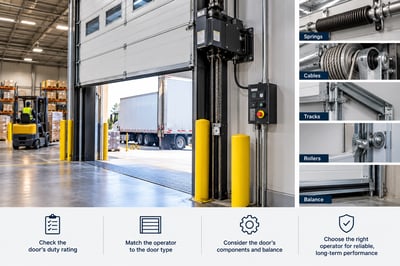 Warehouse Door Maintenance Infographic