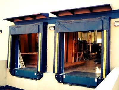 canopy at a loading dock