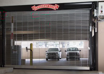 high speed parking garage doors