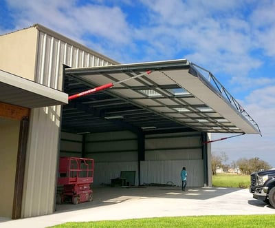 hydraulic door