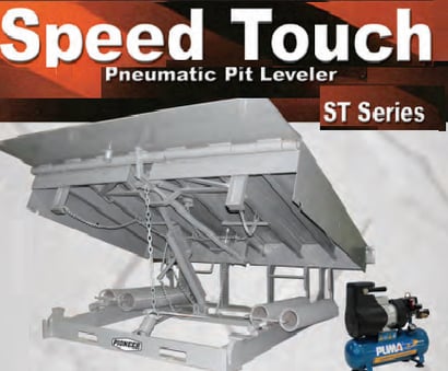 Pioneer Dock Levelers, Pneumatic Levelers, Pit  Levelers, St Speed Touch Series Pneumatic