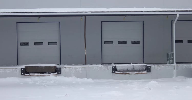 loading dock doors, white sectional dock door