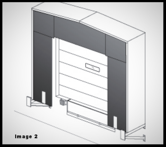 top 2 sealing systems for overhead loading dock doors & gates, image 2 ;  seals & shelters
